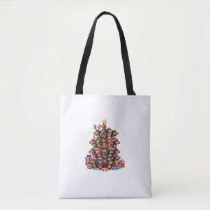 Bolsa Tote Árvore de Natal Dachshund Sausing Cão Sausado