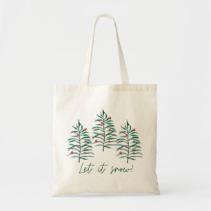 Bolsa Tote Árvore de Natal - Deixe nevar