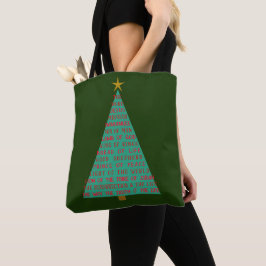 Bolsa Tote Árvore de Natal dos Nomes de Jesus