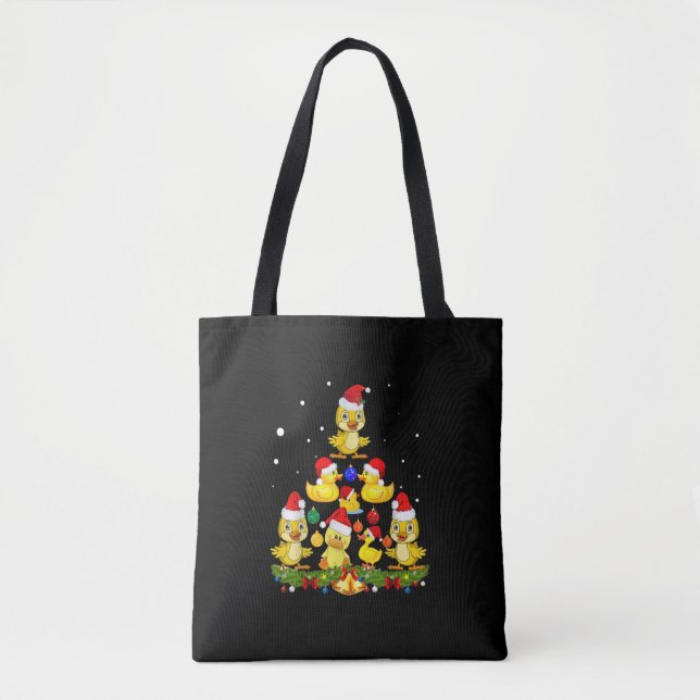Bolsa Tote Árvore de Natal Duck (Frente)