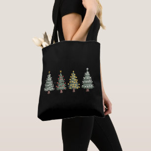 Bolsa Tote Árvore de Natal Presente de Férias Inverno