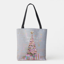 Árvore de Natal Rosa Dourado Impasto