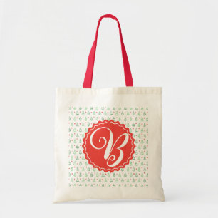 Bolsa Tote Árvore de Natal Vermelha e Verde