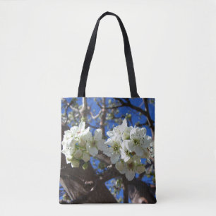 Bolsa Tote Árvore de pera de Primavera de Flor em Clusters Br