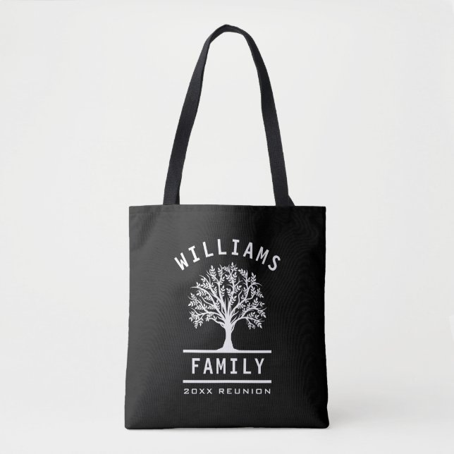 Bolsa Tote Árvore de Viagem de Férias de Verão de Reunião Fam (Frente)