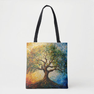 Bolsa Tote Árvore do Conhecimento - Pintura a óleo