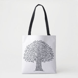 Bolsa Tote Árvore do Doodle 2 da vida