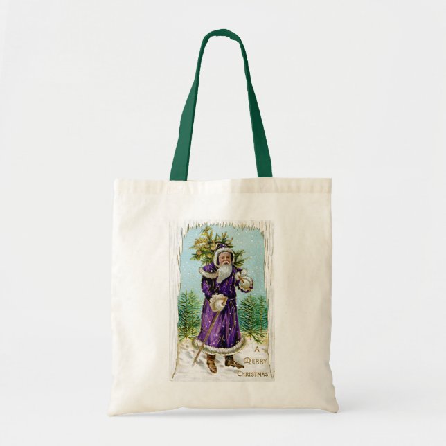 Bolsa Tote Árvore do Papai Noel (Frente)