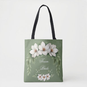 Bolsa Tote Árvore do pinheiro do Casamento no inverno Magnoli