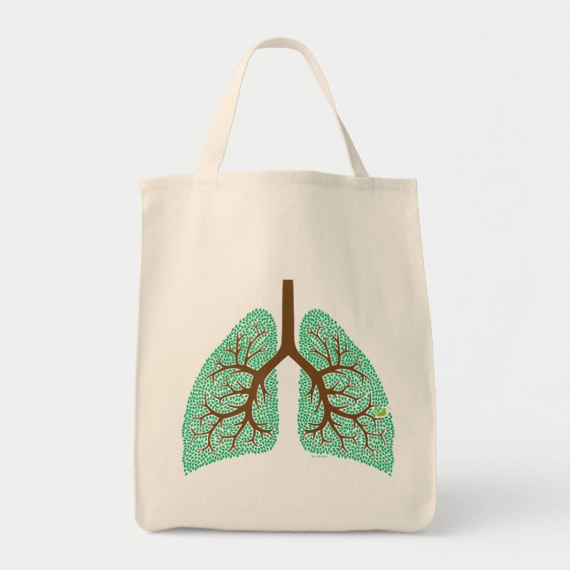 Bolsa Tote Árvore do pulmão (Frente)