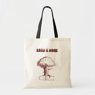 Bolsa Tote Árvore e um livro
