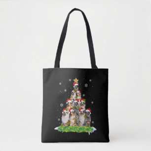 Bolsa Tote Árvore Enfeites de natal australiana Shepherd Auss