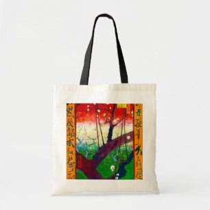 Bolsa Tote Árvore florescente de ameixa (após Hiroshige), Van