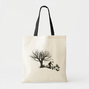 Bolsa Tote Árvore velha do palhaço do balão & pássaros pr