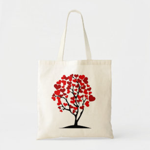 Bolsa Tote Árvore vermelha do coração