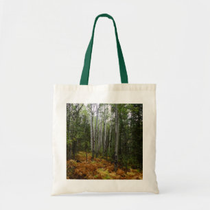 Bolsa Tote Árvores Brancas e Fall Ferns na Montanha Rochosa