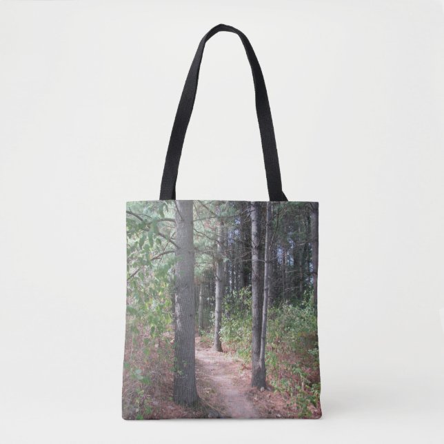 Bolsa Tote Árvores da Floresta de dois Lados (Frente)