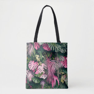 Bolsa Tote Árvores de fundo do Cheio tropical
