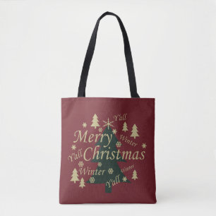 Bolsa Tote Árvores de Natal de Pinheiro Frescas de Fazenda Mo