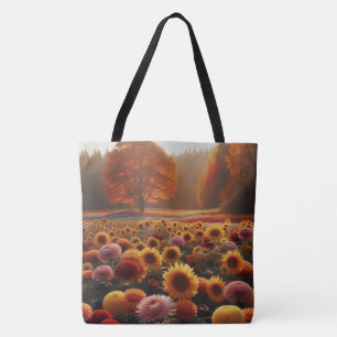 Bolsa Tote Árvores de outono/campo com mães