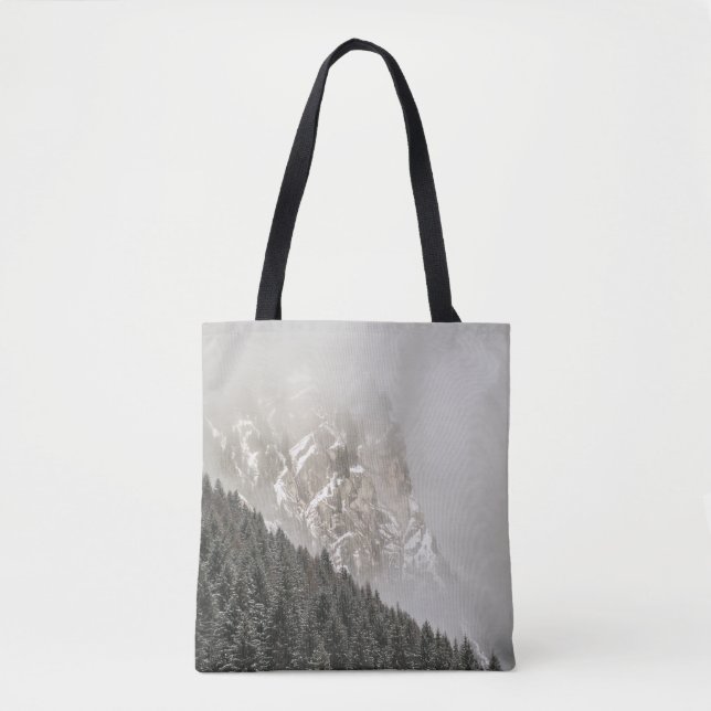 BOLSA TOTE ÁRVORES DE PINOS VERDES (Frente)
