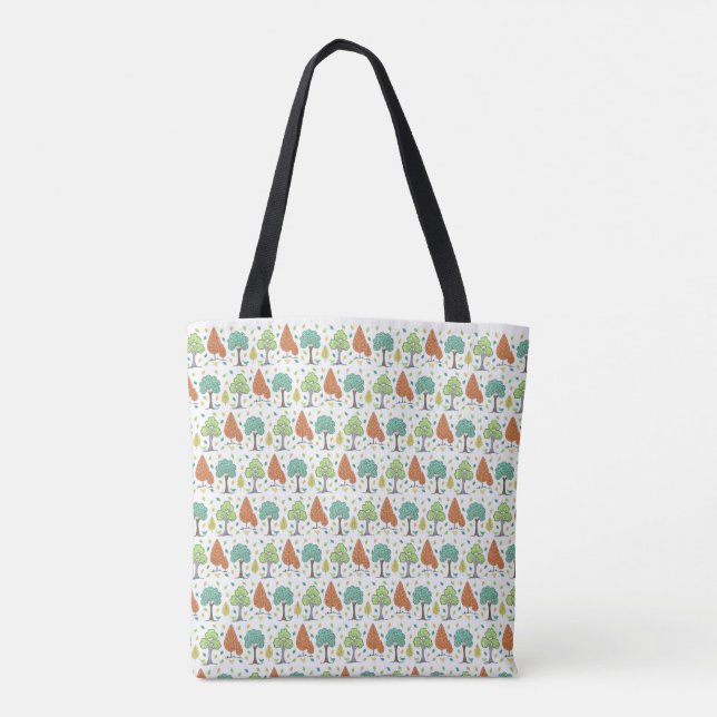 Bolsa Tote Árvores Deixam Pássaros Sapos (Verso)