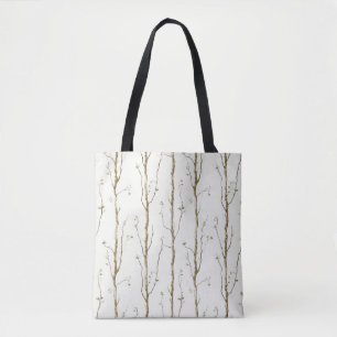 Bolsa Tote Árvores Marrons Verdes