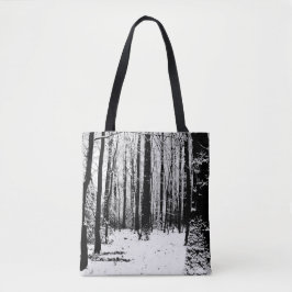 Bolsa Tote Árvores na sacola da neve