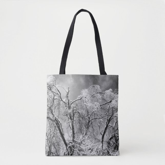 Bolsa Tote árvores vestem inverno (Frente)