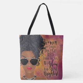 Bolsa Tote As belezas da baga da melanina brilham uma arte