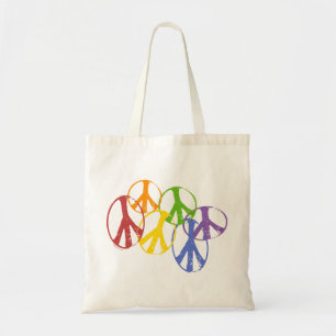 Bolsa Tote As bolsas alegres da paz