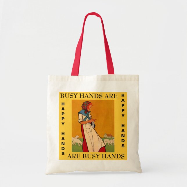 Bolsa Tote As bolsas Crocheting de confecção de malhas (Frente)