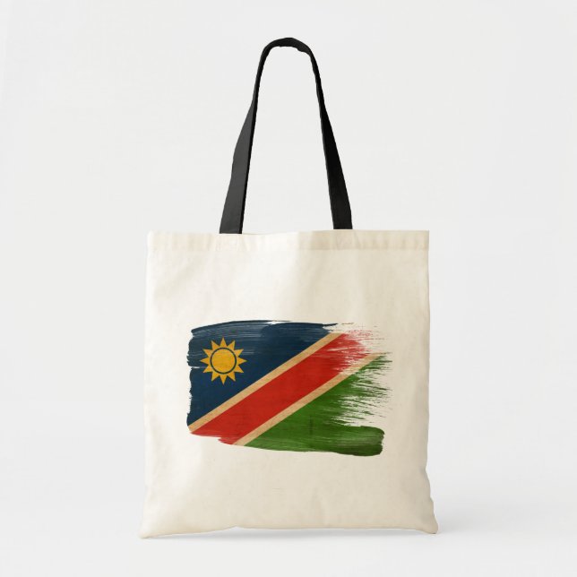 Bolsa Tote As bolsas de canvas da bandeira de Namíbia (Frente)