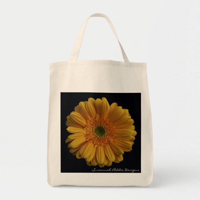 Bolsa Tote As bolsas de compra amarelas da margarida (Frente)