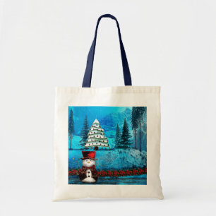 Bolsa Tote As bolsas populares do presente do Natal do lago
