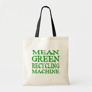 Bolsa Tote As bolsas verdes médias da máquina do reciclagem