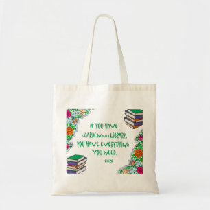 Bolsa Tote As citações de Cicero em bibliotecas