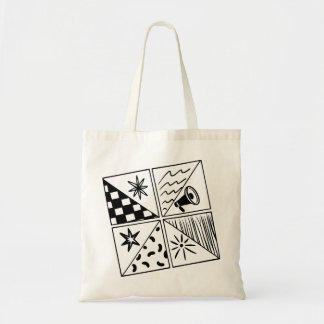 Bolsa Tote as colagens dinâmicas e em negrito exibem vibrante