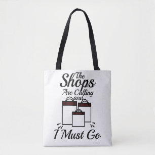 Bolsa Tote As Compras Estão Chamando O Legal Slogan De Compro