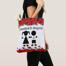 Bolsa Tote As Crianças Angels da Vovó Silhuette