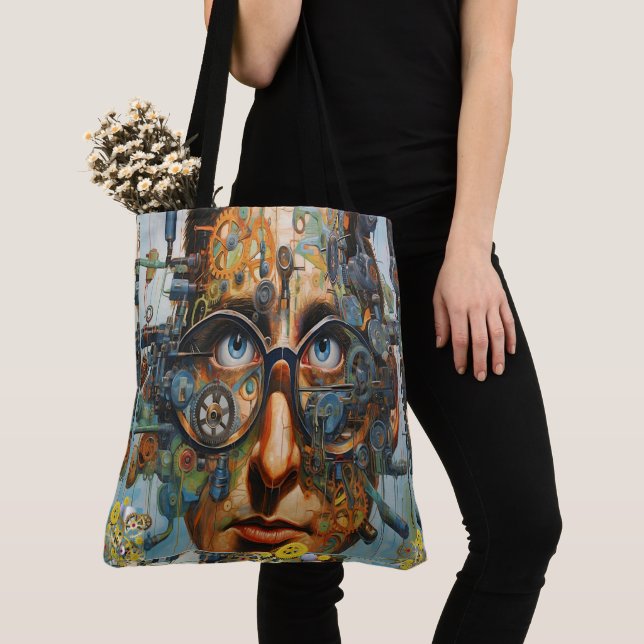 Bolsa Tote As engrenagens estão oleadas e prontas (Close Up)