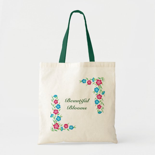 Bolsa Tote As flores bonitas ensacam seleto seus (Frente)