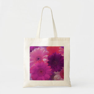 Bolsa Tote As flores de Gerbera Daisy são cor-de-rosa