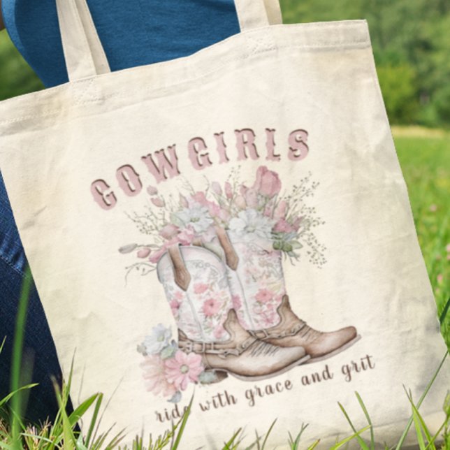 Bolsa Tote As Garotas Costumam Caminhar Com A Grace E A Grit (Criador carregado)