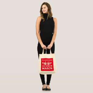 Bolsa Tote AS GAROTAS MAIS LEGAIS NASCEM EM MARÇO de aniversá