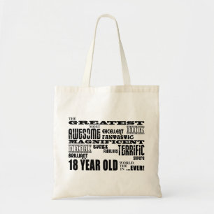 Bolsa Tote As grandes pessoas de 18 anos festa de aniversári