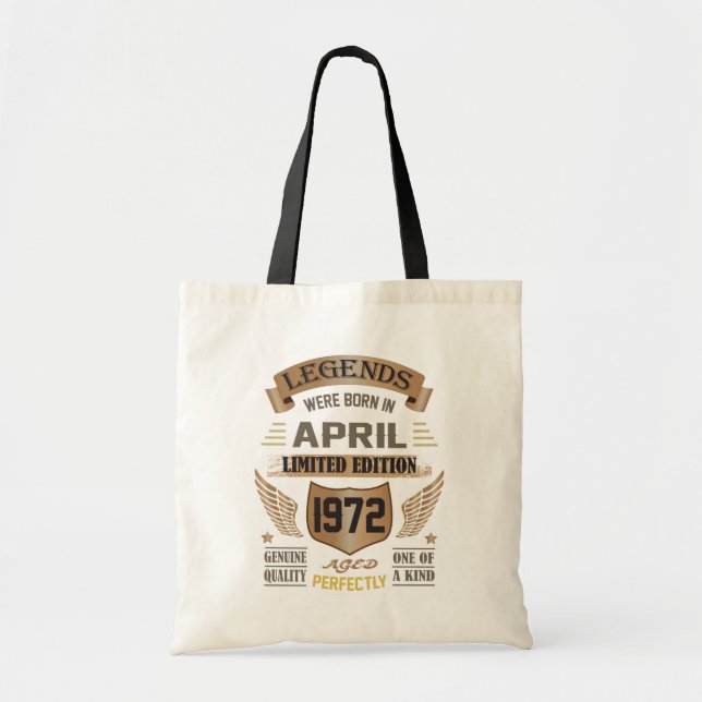 Bolsa Tote As lendas foram nasceres em abril de 1972 - 50º an (Frente)