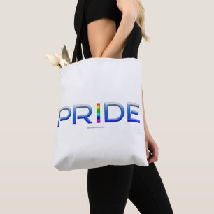 Bolsa Tote As letras metálicas da palavra orgulho de Slippery