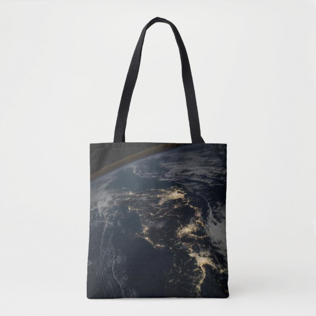 Bolsa Tote As Luzes Da Cidade Do Japão À Noite. (Frente)