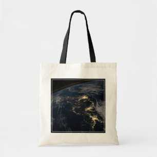 Bolsa Tote As Luzes Da Cidade Do Japão À Noite.